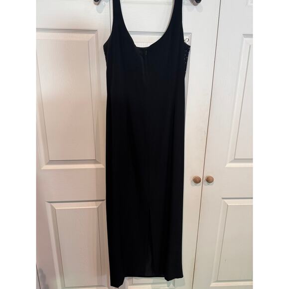 Vintage Daymor Couture Black Dress Suit Silver Embellished Evening Party - Picture 10 of 11